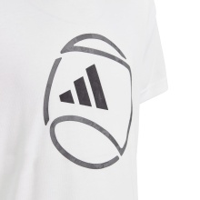 adidas Tennis-Tshirt Tennis Graphic weiss Jungen